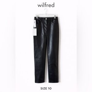 NWT Wilfred Melanie Faux Leather Pants Sz 10